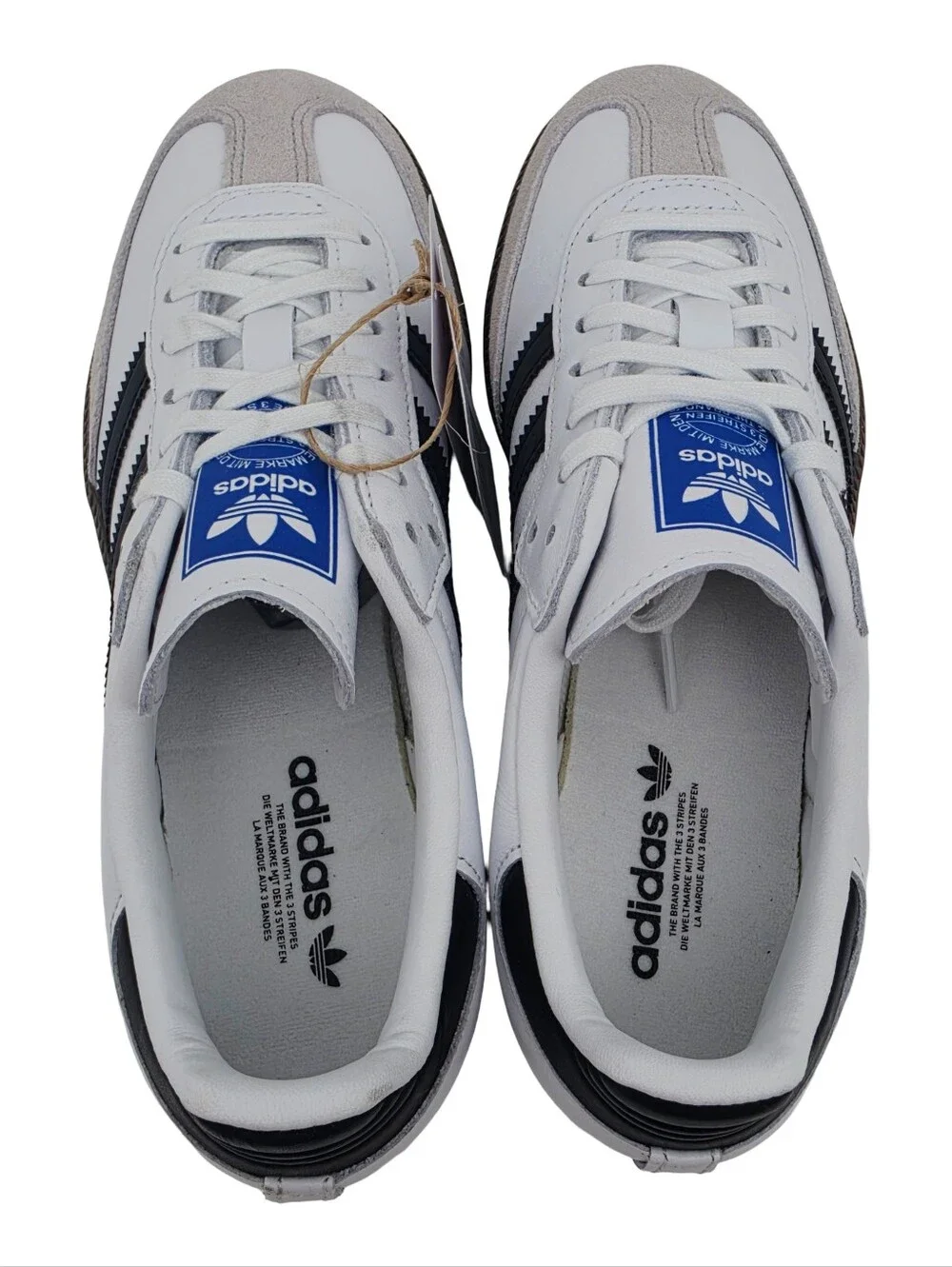 Adidas Samba OG Sneakers Size 5.5 White Granite Black